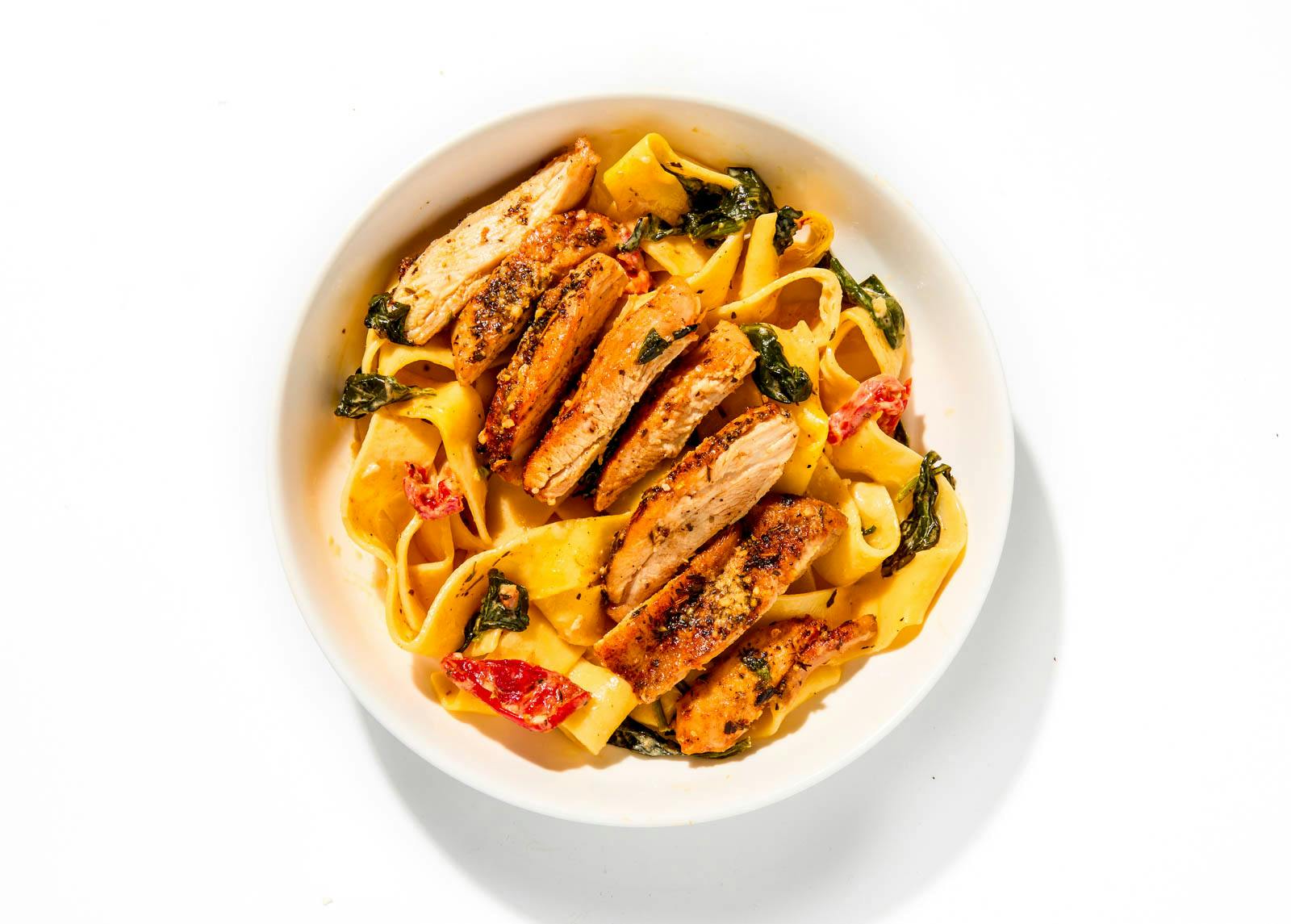 Tuscan-Baked Chicken Pappardelle