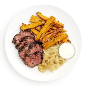 Grass-Fed Skirt Steak au Poivre