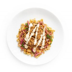 Braised Lamb Shawarma with Pearl Couscous